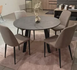 Tavolo in laminato rotondo Upper round a prezzo ribassato^Sedie Brianza Clearance