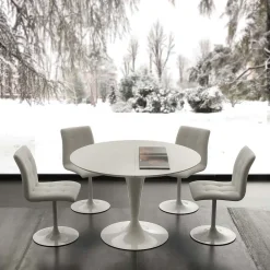 Tavolo in laminato rotondo Isola a prezzo ribassato^Artigianale