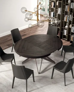 Tavolo in legno e resina rotondo Big round a prezzo scontato Tavoli