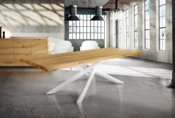 Tavolo in legno e resina rettangolare Tavolo massello a prezzo ribassato^Collezione esclusiva Clearance