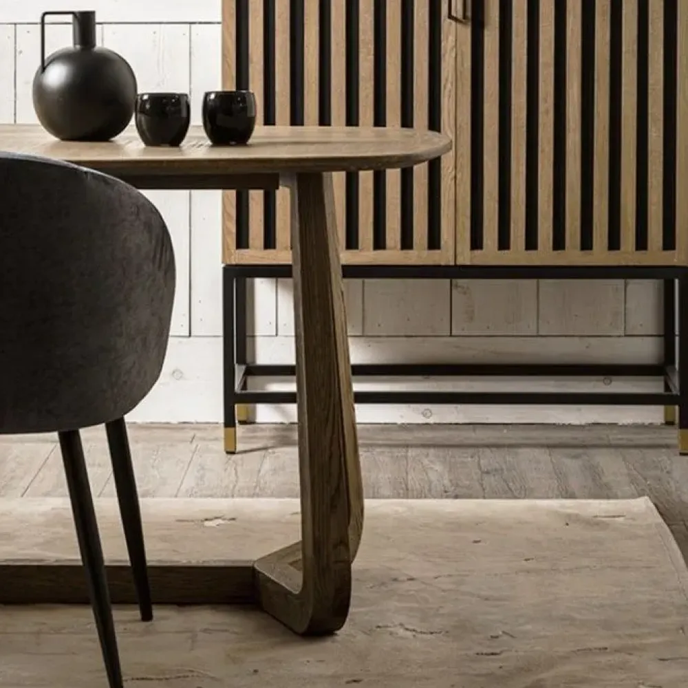 Dialma Brown Tavolo in legno ellittico Ellisse db007478 in offerta outlet- Tavoli