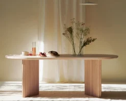 New Tavolo in legno ovale Basalto b 200 a prezzo ribassato Tavoli