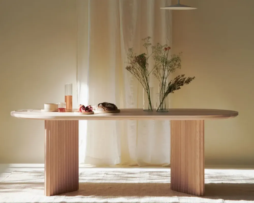 New Tavolo in legno ovale Basalto b 200 a prezzo ribassato Tavoli