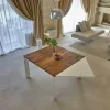Tavolo in legno quadrato Loto allungabile 120x120 in offerta outlet^Lago Clearance