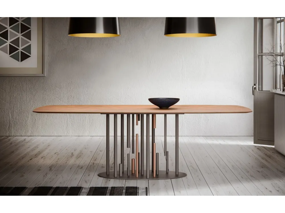 Ambianceitalia Tavolo in legno rettangolare Cave * in offerta outlet- Tavoli