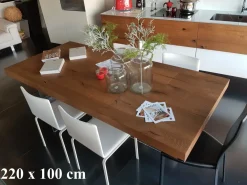 Tavolo in legno rettangolare Air wildwood table in offerta outlet^Lago