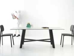 Tavolo in legno rettangolare Thor 240 fisso in offerta outlet^Point House Hot