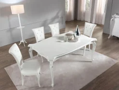 Outlet Tavolo in legno rettangolare Modello chanel a prezzo ribassato Tavoli