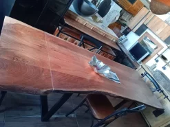 Tavolo in legno rettangolare Tavolo in vero legno  industrial design austin allungabile     in offerta outlet^Outlet Etnico Online