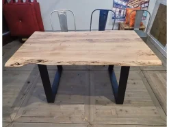 Collezione esclusiva Tavolo in legno rettangolare Tavolo allungabile gambe cromate Nuovi mondi cucine a prezzo ribassato- Tavoli