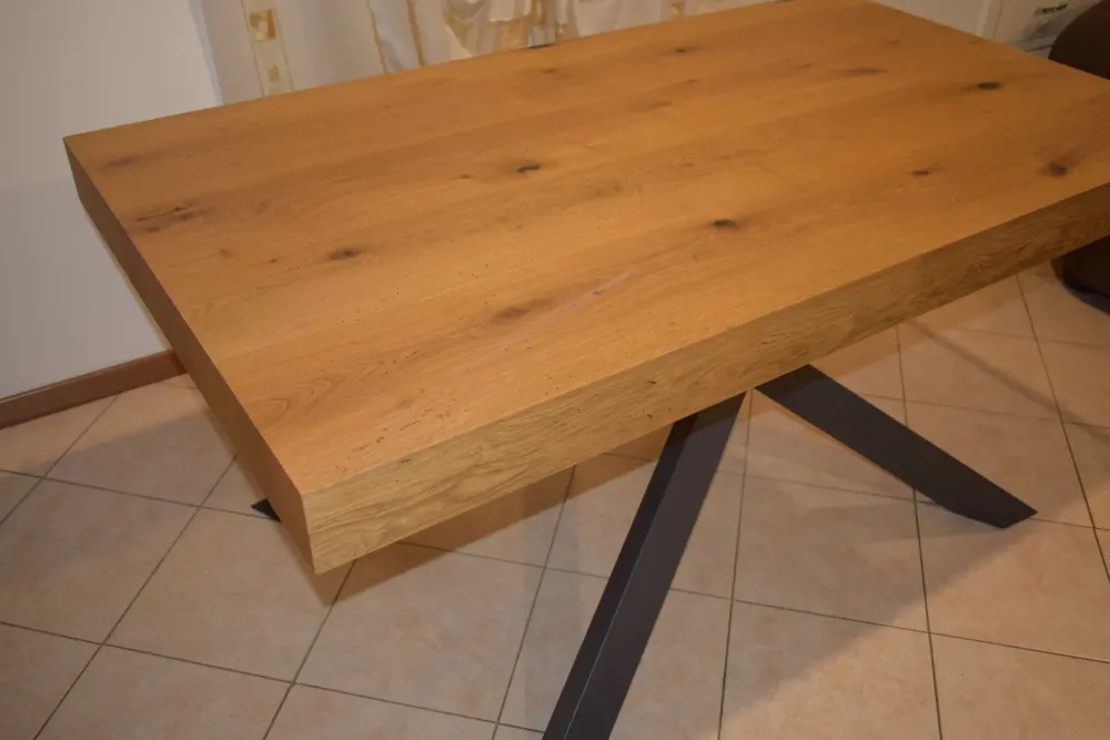 Collezione esclusiva Tavolo in legno rettangolare Rovere Mottes selection a prezzo ribassato- Tavoli