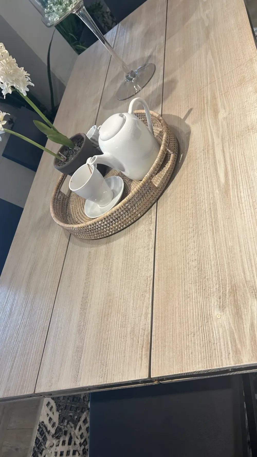 Hot Tavolo in legno rettangolare Tavolo industrial in offerta outlet Tavoli