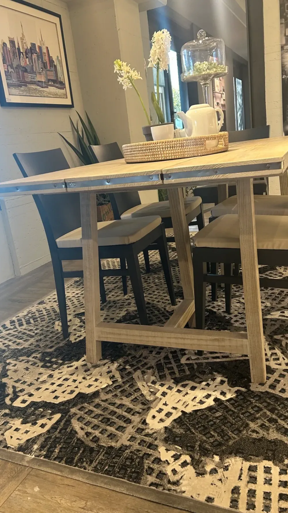 Hot Tavolo in legno rettangolare Tavolo industrial in offerta outlet Tavoli