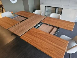 Tavolo in legno rettangolare 4x4 noce in offerta outlet^Tomasella Discount