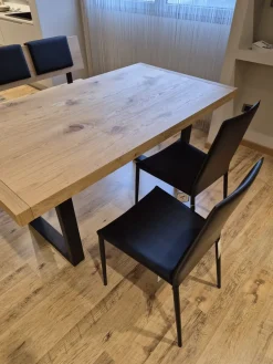 Online Tavolo in legno rettangolare Rovere in offerta outlet Tavoli