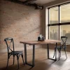 Tavolo in legno rettangolare Tavolo allungabile sawer industrial legno e ferro in offerta a prezzo scontato^Outlet Etnico Hot