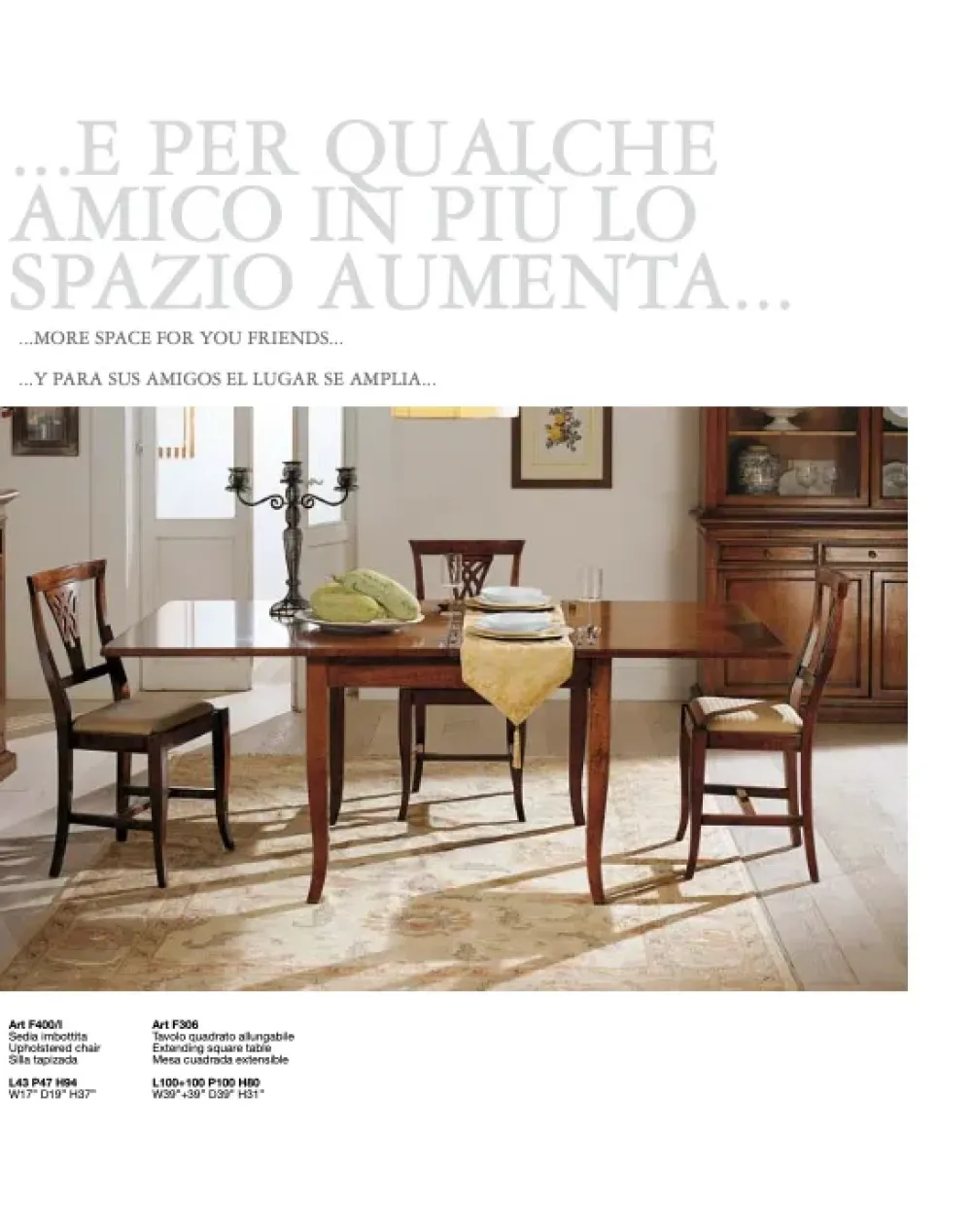 Tavolo in legno rettangolare F305 a prezzo scontato Tavoli