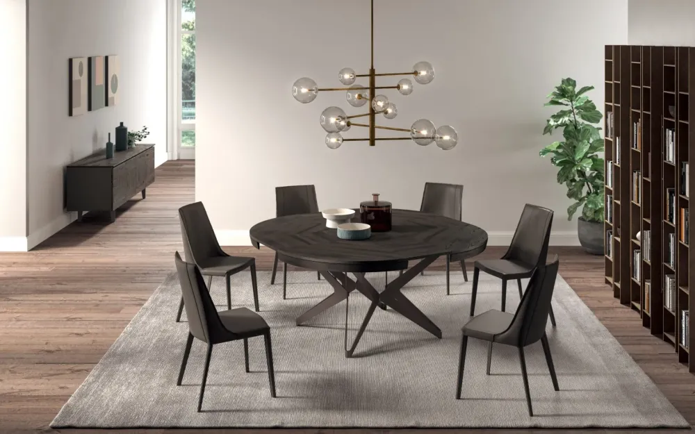 Discount Tavolo in legno rotondo Big round in offerta outlet Tavoli