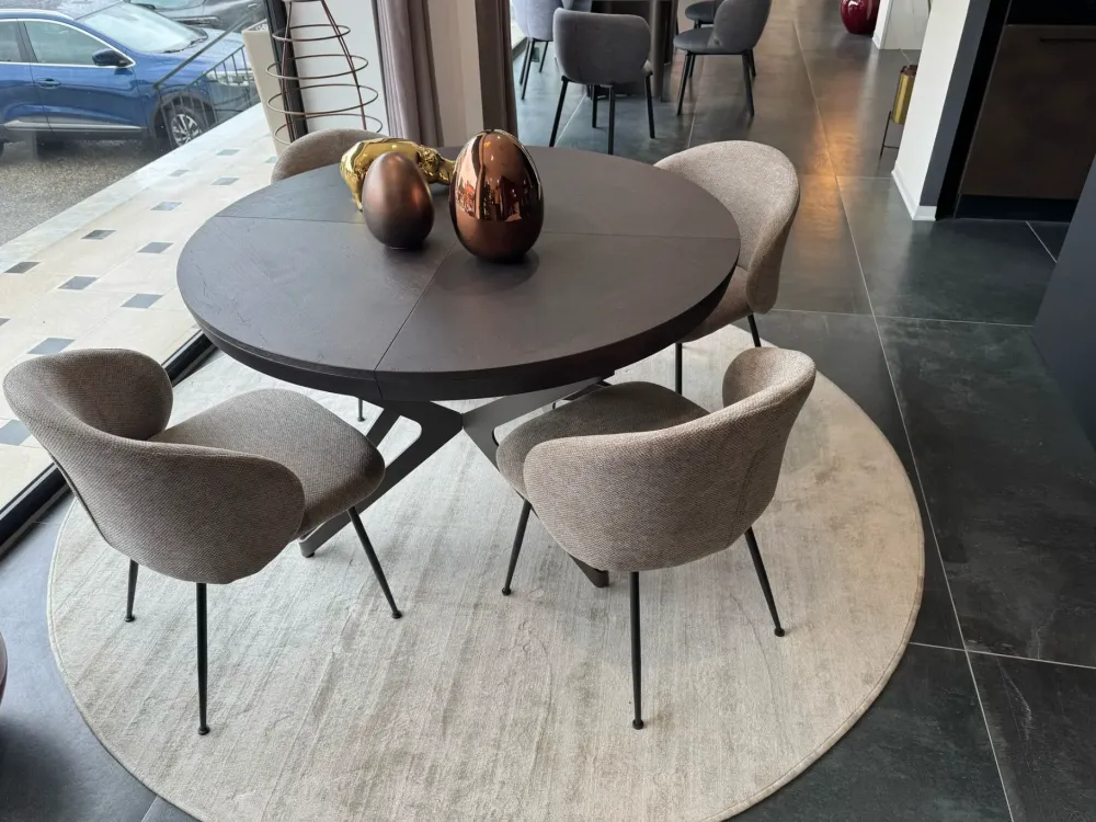 Discount Tavolo in legno rotondo Big round in offerta outlet Tavoli