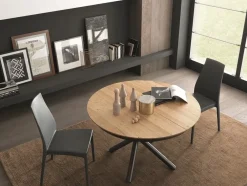 Tavolo in legno rotondo Fahrenheit round a prezzo scontato^Altacom Outlet