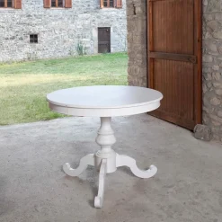 Lion's Tavolo in legno rotondo Tavolo rotondo shabby allungabile in offerta outlet- Tavoli