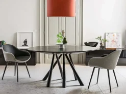 Tavolo in legno rotondo Villa varda in offerta outlet^Md work Clearance