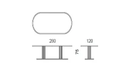 Tavolo in marmo rettangolare Modello monte carlo luxury italia in offerta outlet^Md work Clearance