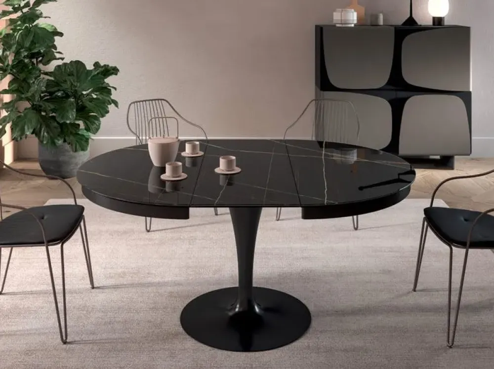 Ozzio Tavolo in marmo rotondo Eclipse a prezzo ribassato- Tavoli