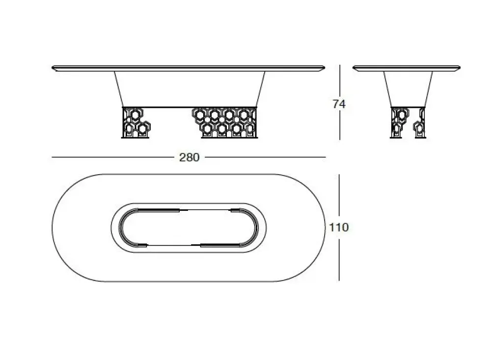 Tavolo in marmo sagomato Piano palissandro struttura nabuk pelle luxury maxi in offerta outlet^Md work New