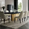 Md work Tavolo in metallo rettangolare Tavolo luxury gold italian table in offerta outlet- Tavoli
