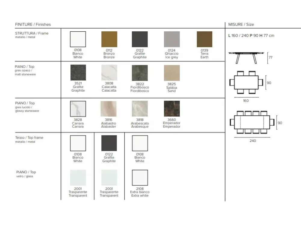 Tavolo in offerta outlet modello Marte di^Target Point Sale