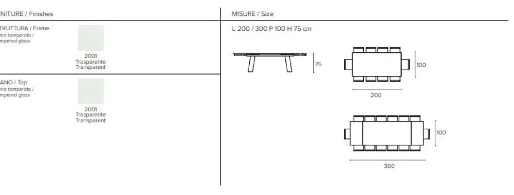 Target Point Tavolo in offerta outlet modello - crystal di- Tavoli