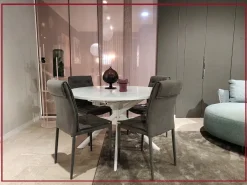 Connubia Tavolo in offerta outlet modello Giove cb-4739 d120 di- Tavoli