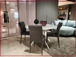 Connubia Tavolo in offerta outlet modello Giove cb-4739 d120 di- Tavoli