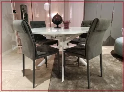 Connubia Tavolo in offerta outlet modello Giove cb-4739 d120 di- Tavoli