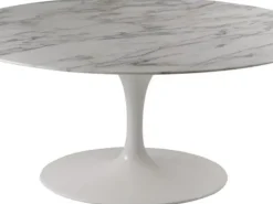 Tavolo in pietra ovale Saarinen made in italy 160x110 a prezzo scontato^Artigianale New