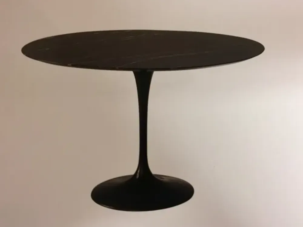 Esprit Nouveau Tavolo in pietra rotondo Tulip rotondo e/54/t marmo nero marquinia a prezzo scontato- Tavoli