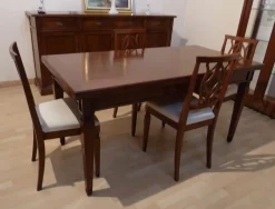 Artigianale Tavolo in stile arte povera Ginepro e orchidea in Offerta Outlet- Antiquariato