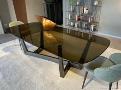 Tavolo in vetro , design Art. Offerta Outlet.^Bonaldo
