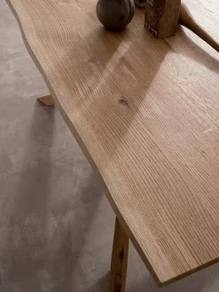 Pozzoli TAVOLO IN VETRO CON BASAMENTO CENTRALE A STELLA- Tavoli