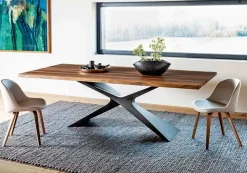 MIDJ Tavolo in vetro ellittico Nexus * in offerta outlet- Tavoli