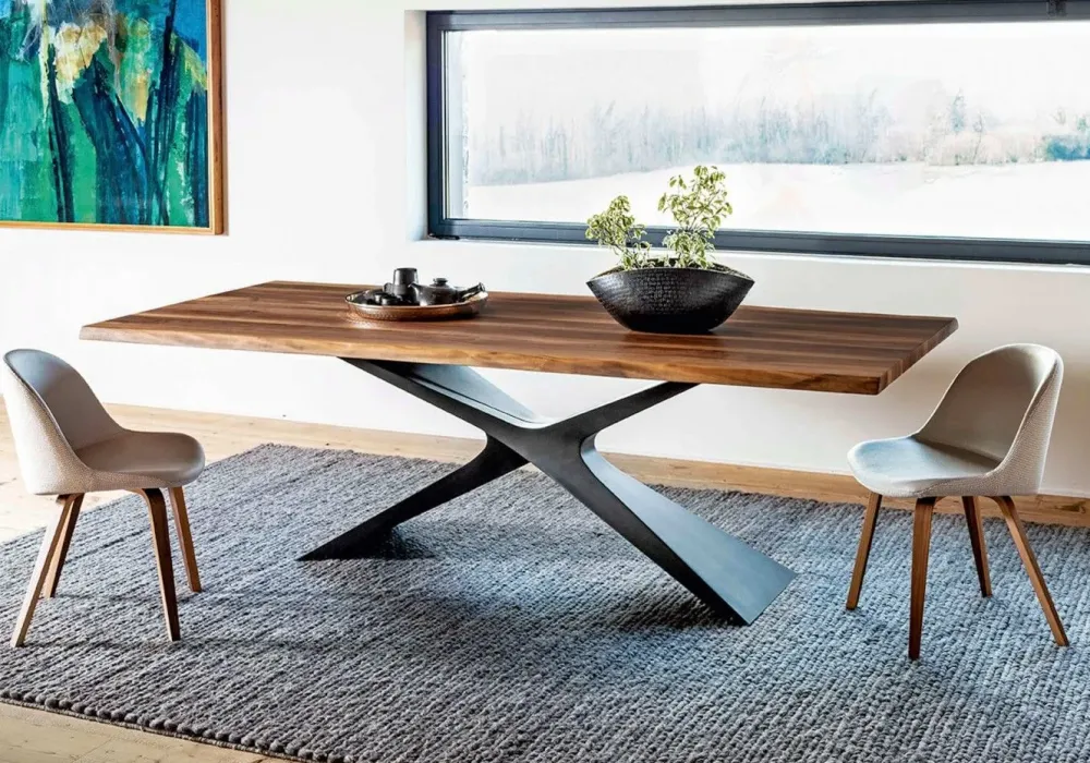 MIDJ Tavolo in vetro ellittico Nexus * in offerta outlet- Tavoli