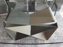 Outlet Tavolo in vetro ellittico Gem a prezzo ribassato Tavoli