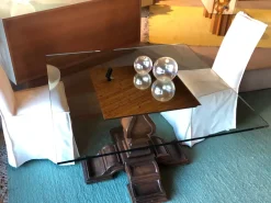 Artigianale Tavolo in vetro quadrato Firenze a prezzo scontato- Tavoli