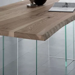 Tavolo in vetro rettangolare Glass in offerta outlet^Artigianale Sale