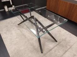 New Tavolo in vetro rettangolare Bridge a prezzo ribassato Tavoli