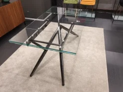 New Tavolo in vetro rettangolare Bridge a prezzo ribassato Tavoli