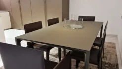 Rimadesio Tavolo in vetro rettangolare Long island a prezzo scontato- Tavoli