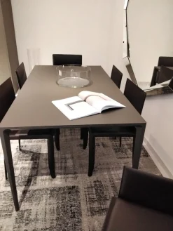 Rimadesio Tavolo in vetro rettangolare Long island a prezzo scontato- Tavoli