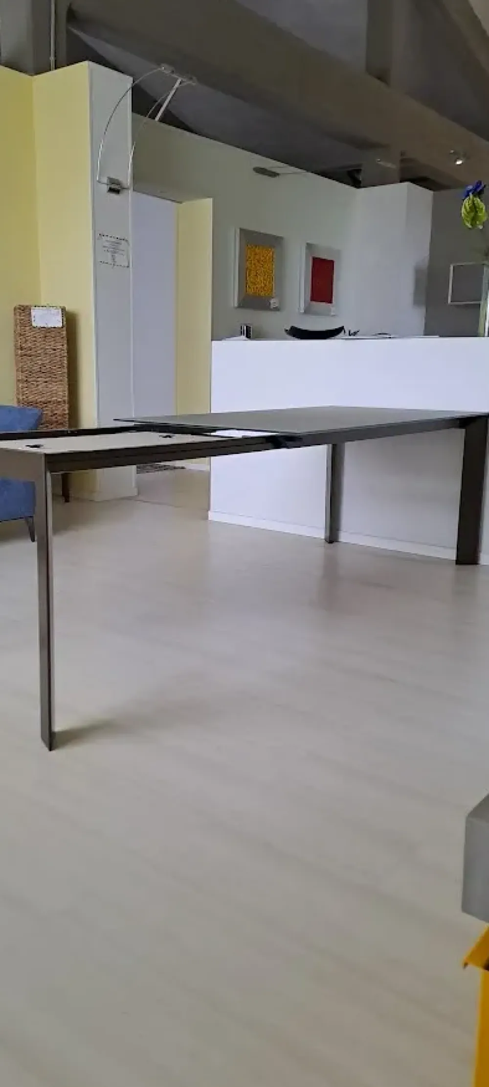 New Tavolo in vetro rettangolare Genio in offerta outlet Tavoli